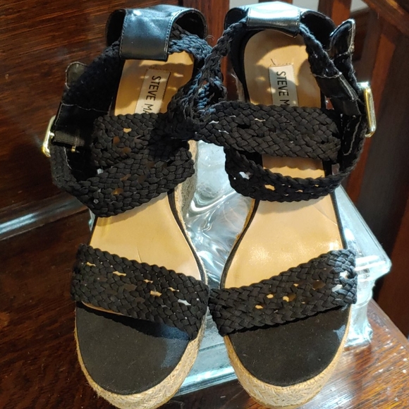 Steve Madden River Crochet Espadrille Wedges - Picture 3 of 12